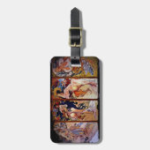 . .女性が擬人化した四季 ラゲッジタグ (正面縦)