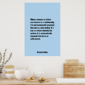 女性が暴力的で虐待的な時… ポスター (キッチン)