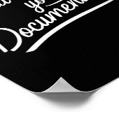 女性が書類を書いた ポスター (角)