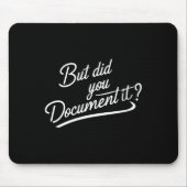 女性が書類を書いた マウスパッド (正面)