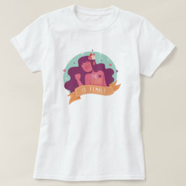 女性が未来を創る Tシャツ