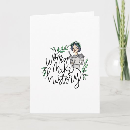 女性が歴史を作る カード (正面)