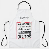 女性が男を撃った事は…カスタマイズ エプロン (正面)