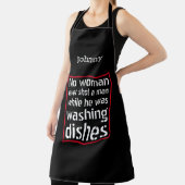 女性が男を撃った事は…パーソナライズされた黒 エプロン (インサイチュ)