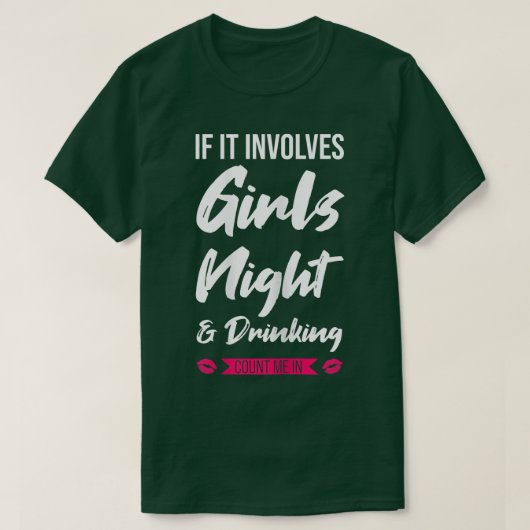 女性が絡む女子会や飲み会 Tシャツ (デザイン正面)