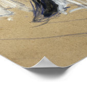 女性が背中に横たわる – 疲労感 ポスター (角)