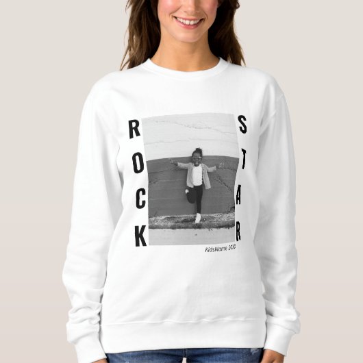 女性が自分のテンプレートを作成 スウェットシャツ (正面)