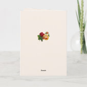 女性が見て美しい夕日カスタム誕生日カード カード (裏面)