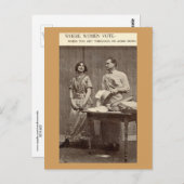 女性が選挙権を持つヴィンテージ ポストカード (正面/裏面)