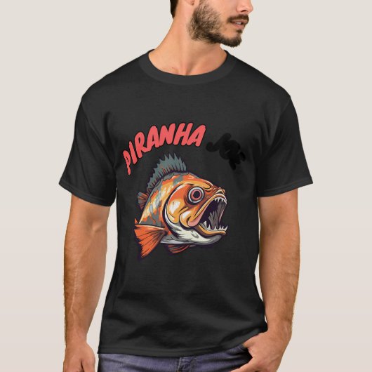 女性が釣りをする Tシャツ (正面)