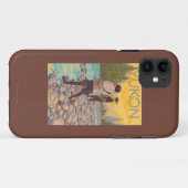 女性が飛ぶ釣り – アラスカ、ユーコン Case-Mate iPhoneケース (裏面(横))