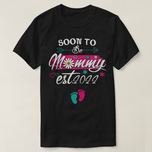 女性が2022年のTシャツを「お母さん幸せ」に Tシャツ (デザイン正面)