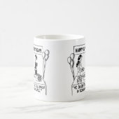 女性が40のクラシックのマグを回す時 コーヒーマグカップ (中央)