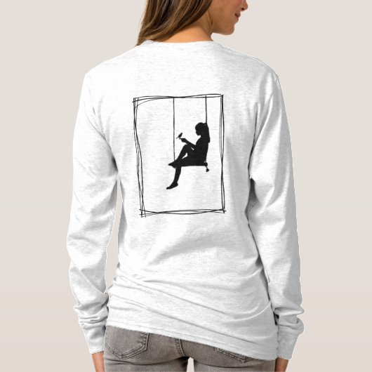 女性が、あります伝説があないで下さい Tシャツ (裏面)