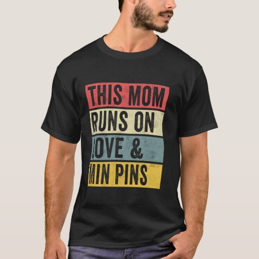 女性このママは愛走とミンピンの犬の恋人をピン Tシャツ (正面)