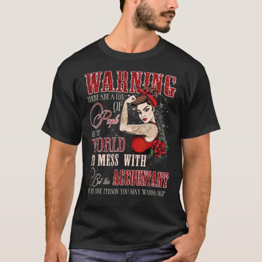 女性この会計士は君が一人で良い Tシャツ (正面)