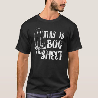 女性これはブーシーシートかわいい幽霊ハロウィーンコスト Tシャツ
