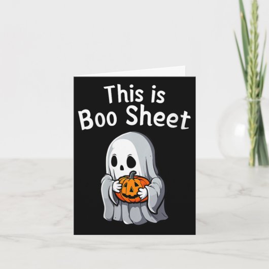 女性これはブーシート面白いハロウィン カード (正面)