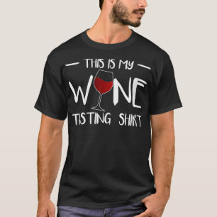 女性これは私のワインのテイスティングコルクVino D Tシャツ