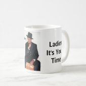 女性それはあなたの時間、Chooによって設計されているコーヒー・マグです コーヒーマグカップ (正面右)