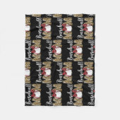 女性たちかわいい野球ママおもしろいマ・デイスポーツ フリースブランケット (正面)