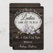 「女性たちの夜」招待状 "Ladies Come Out To Play" 招待状 (正面/裏面)