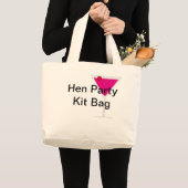 女性だけのパーティーの用具袋 ラージトートバッグ (正面(商品))
