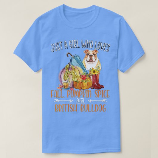 女性だけの女の子は秋パンプキンスパイス&を愛する Tシャツ (デザイン正面)