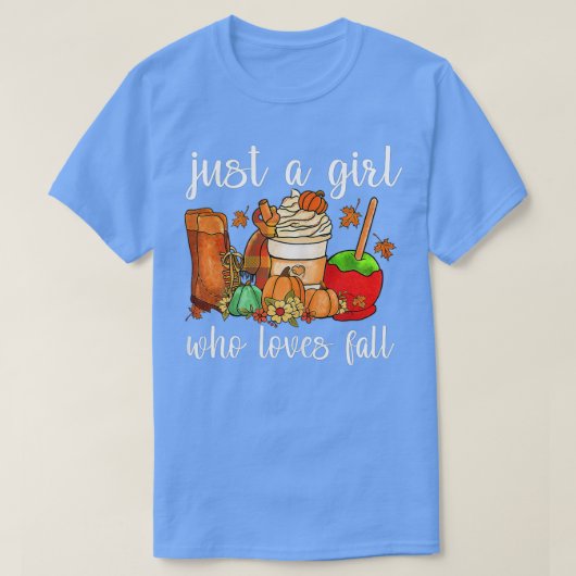 女性だけの女の子は秋パンプンスパイスラットを愛する Tシャツ (デザイン正面)