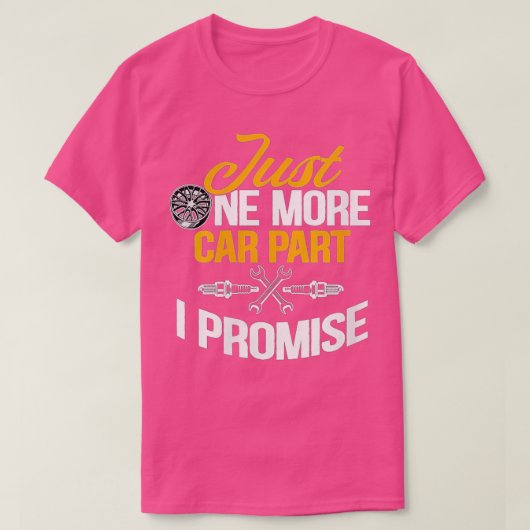 女性だけ1つの車のパート私は車を約束おもしろいする Tシャツ (デザイン正面)