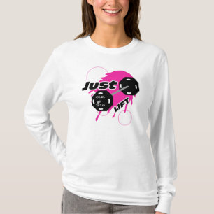 女性ちょうど上昇の重量挙げのフード付 Tシャツ