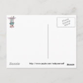 女性つるタロットカード ポストカード (裏面)