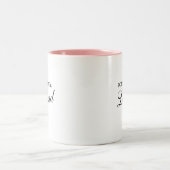 女性である前に伝説であれ ツートーンマグカップ (中央)