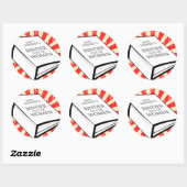 女性で一杯のバインダー ラウンドシール (シート)