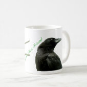 女性で親友のカラスのマグ コーヒーマグカップ (正面右)