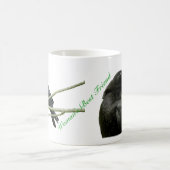女性で親友のカラスのマグ コーヒーマグカップ (中央)