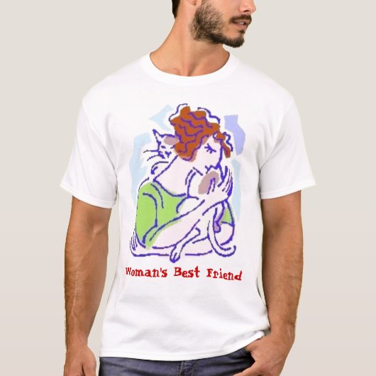 女性で親友 Tシャツ (正面)