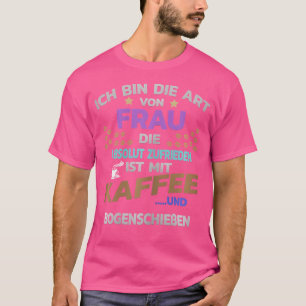 女性とアーチェリーのための二つのホビーコーヒー Tシャツ