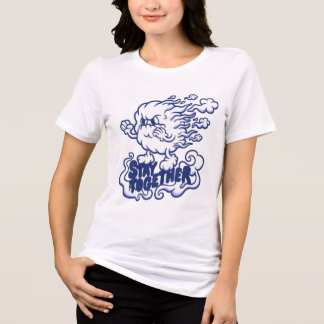 女性とティーンガールズのためのかわいいグラフィックTシャツ トライブレンドＴシャツ