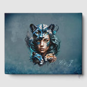 女性とヒョウの素晴らしいハイブリッド ゲストブック (裏面)