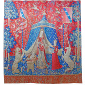 女性と一角獣 シャワーカーテン (正面)