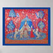 女性と一角獣 ポスター (正面)