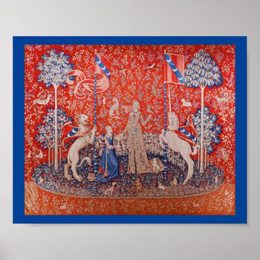 女性と一角獣 ポスター (正面)