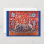 女性と一角獣 ポストカード (正面/裏面)