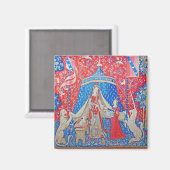 女性と一角獣 マグネット (正面/裏面)