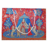 女性と一角獣 ラージペーパーバッグ (裏面)