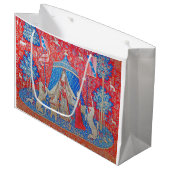 女性と一角獣 ラージペーパーバッグ (正面アングル)