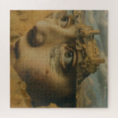 女性と城のシュールレアリズム ジグソーパズル (横)