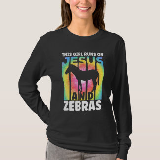 女性と女の子のシマウマ愛好家のためのシマウマの服_2 Tシャツ