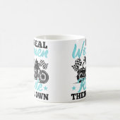 女性と女子のためのおかしいバイク好き コーヒーマグカップ (中央)